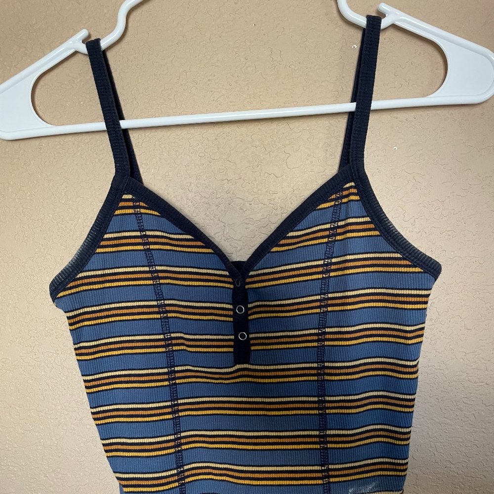 Me to We Striped Crop Top